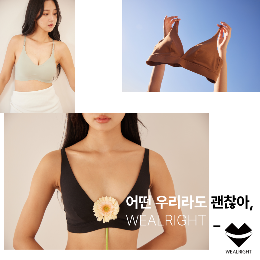 위올라잇 브라팬티 노와이어 프리미엄 1+1 여성속옷 텐셀T라인 모달하이웨이스트 - 상세 이미지 5