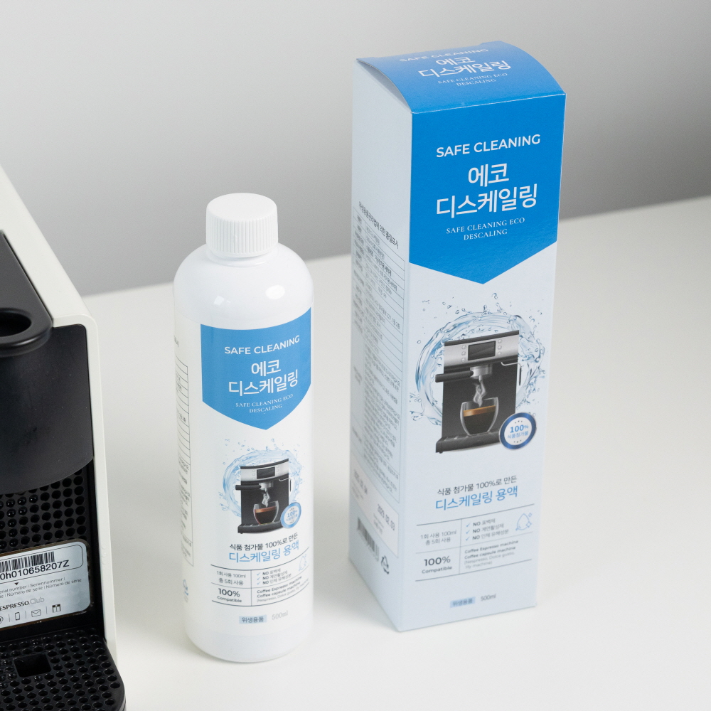 네스프레소 에코 디스케일링 500ml 버츄오 호환 일리 돌체구스토 캡슐머신 석회제거제 청소