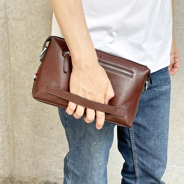 남자 가죽 클러치 맨스백 크로스백 파우치 핸드백 손가방 (dk8862)