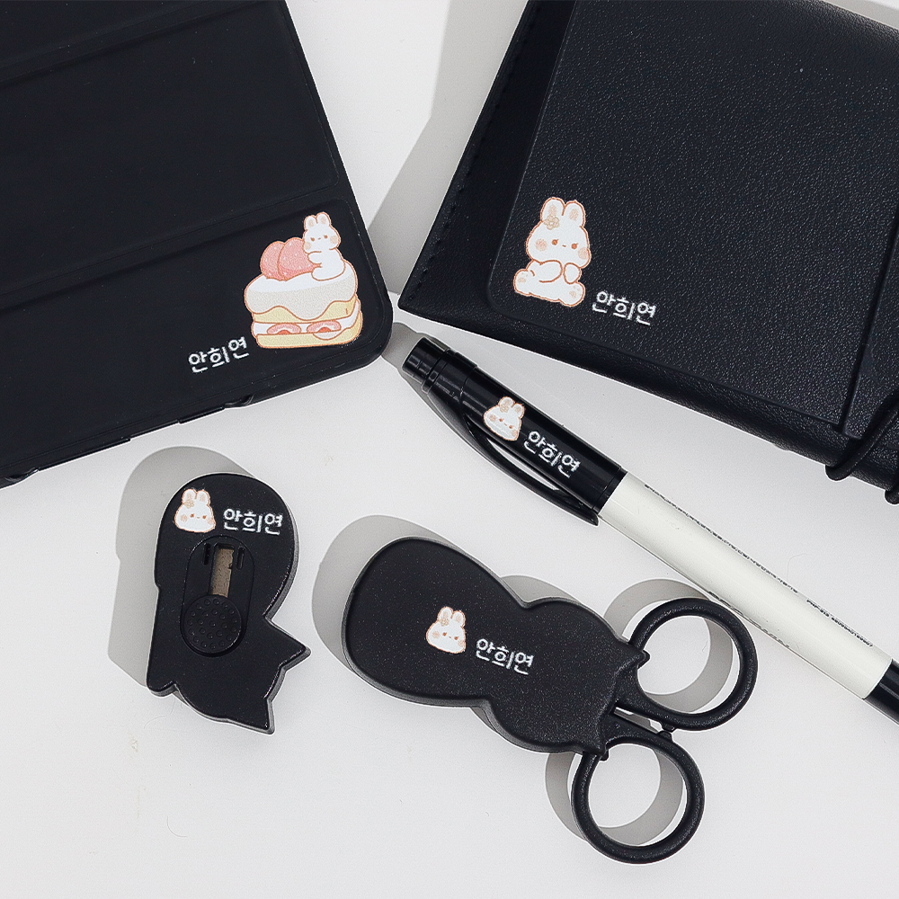 톡톡그린 네임스티커 타투 방수 UV DTF 이름 어린이집 투명 이름표 유치원 이름표 엠보 이미지 4