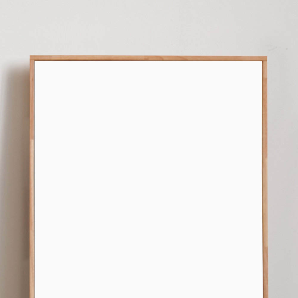 와이드 스탠드 원목 전신거울 내추럴, 700x1700mm 이미지 8