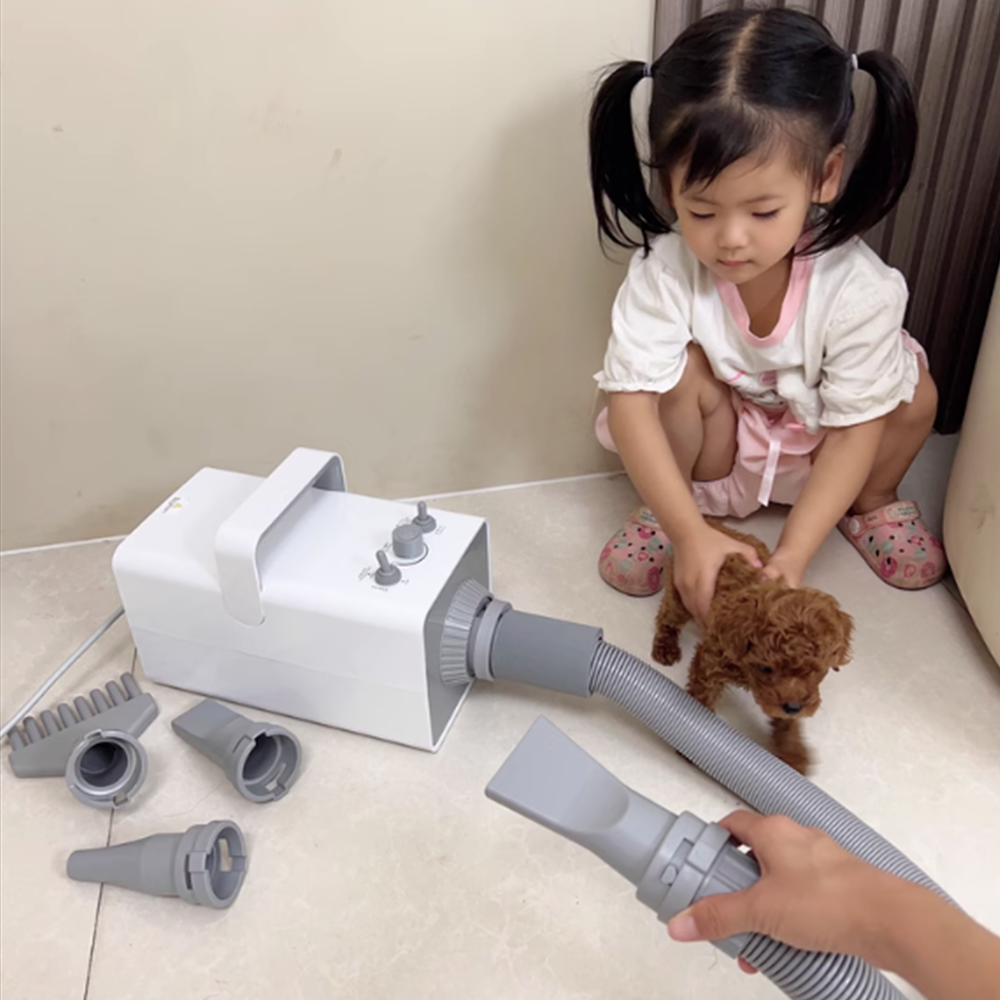 무소음 대형견 고양이 반려동물 드라이기 털 말리는 장치 월하백 스마트 음이온 바람3단 조절 온도