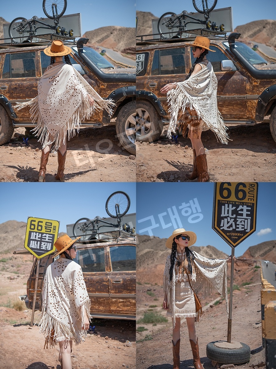 카우걸의상 여성 할로윈 카우걸졸사 캐릭터 조끼 졸사 코스프레 여행복 코스튬 - 상세 이미지 4