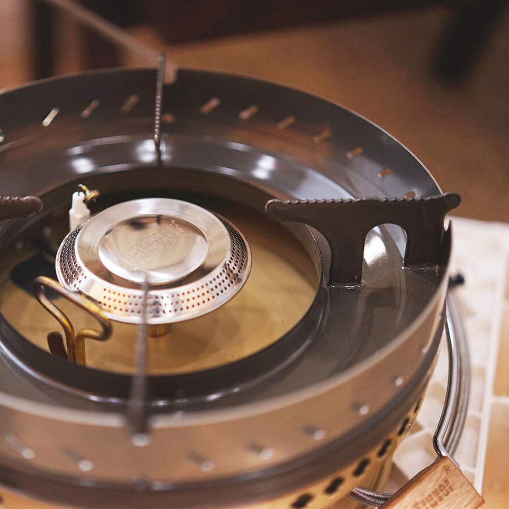 트루버 사하라 해바라기 캠핑 버너 그리들 이소가스 강염 스토브 나무손잡이 가방포함