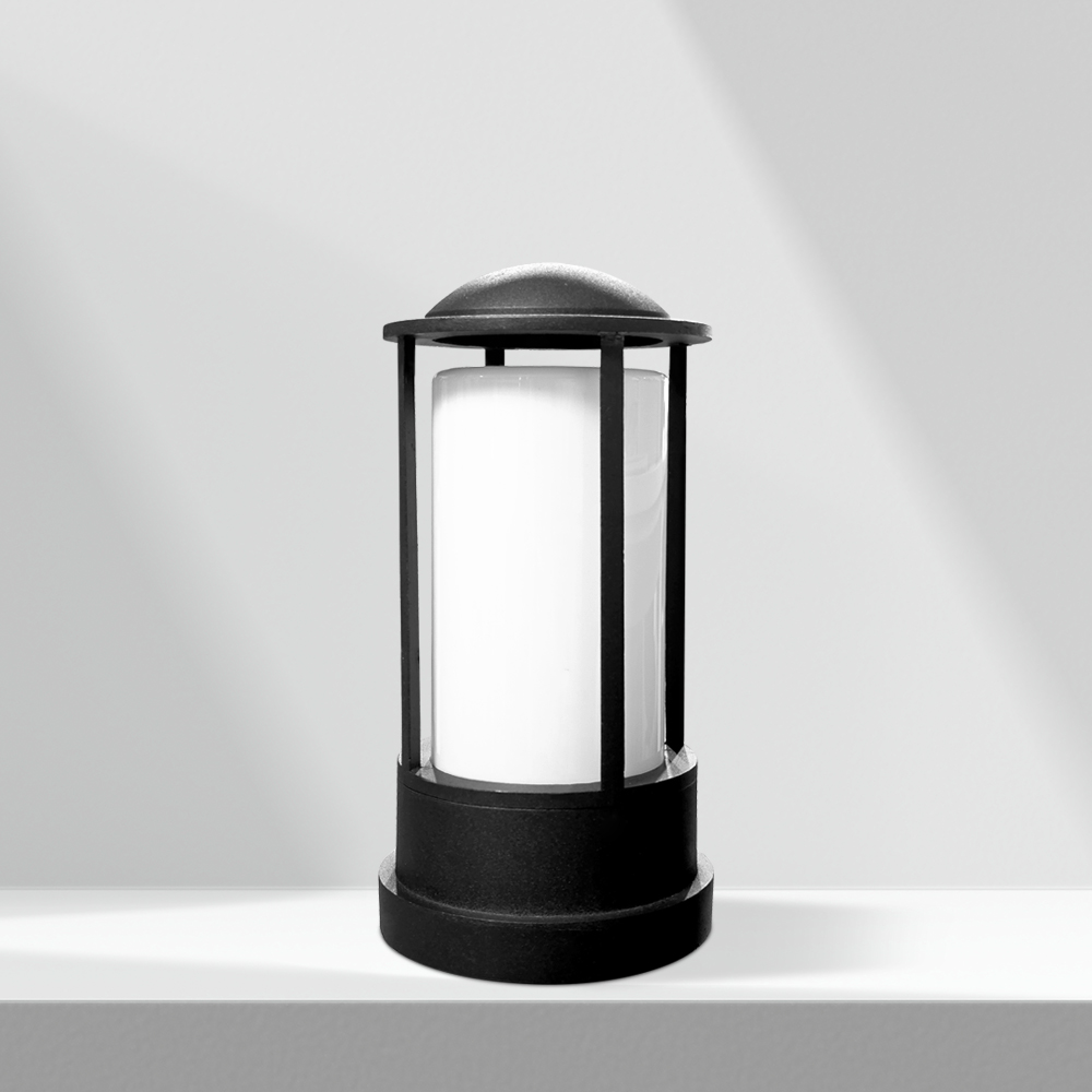 전기 원형 문주등 LED 볼라드등 가로등 정원등 야외 조명 잔디등 전구 전등 기둥 60cm - 상세 이미지 4
