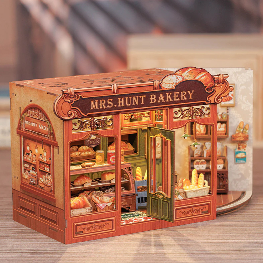 헌츠 부인 빵집 DIY 미니어쳐 하우스 만들기 조립 키트 장난감 취미