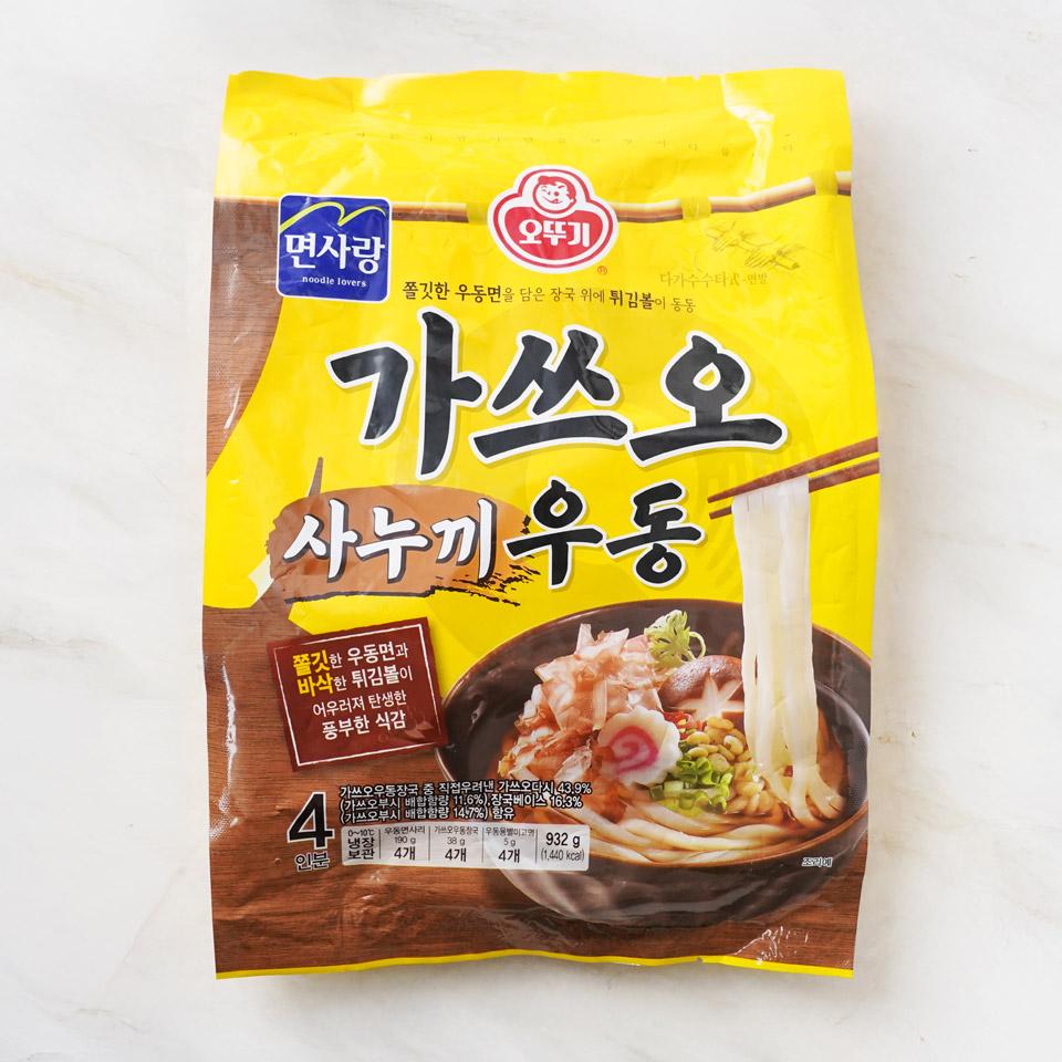 메가마트 오뚜기 가쓰오사누끼우동 4인 932g - 메인 이미지