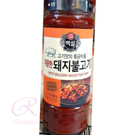 로즈밀 돼지불고기양념 500g x12p 만능볶음소스 고추장양념