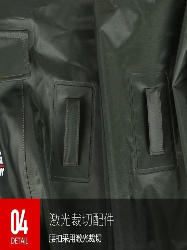 갯벌 장화 해루질 바지 작업 고무 멜빵 전신 갯벌체험 농사용 옷 농사 그린 나일론 38 - 상세 이미지 3