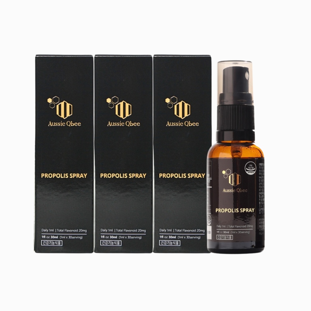 플라보노이드 23mg 고함량 오지퀸비 프로폴리스 스프레이 MGO600+ 30ml, 3개 - 상품 이미지