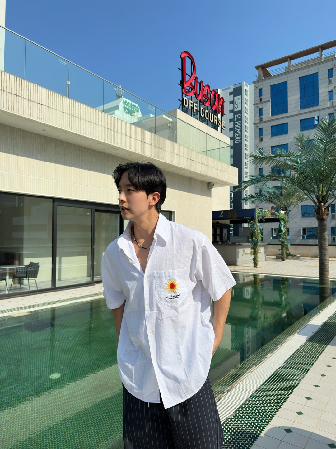 남자린넨반팔셔츠 휴양지셔츠 남자린넨반팔 - 상세 이미지 5