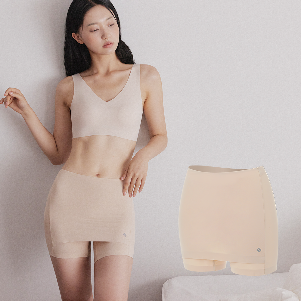 [치마/원피스 필수 내의] 슬림9 심리스 Y커버 속바지 사각팬티 여성팬티 여성드로즈 치마 속바지 단품