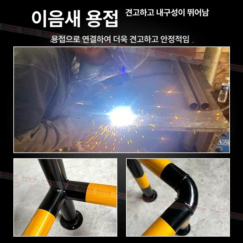 기둥 보호 볼라드 앙카식 사각 소화전 충돌방지 펜스 C형 단층 500x500x600x1.5 - 상세 이미지 2