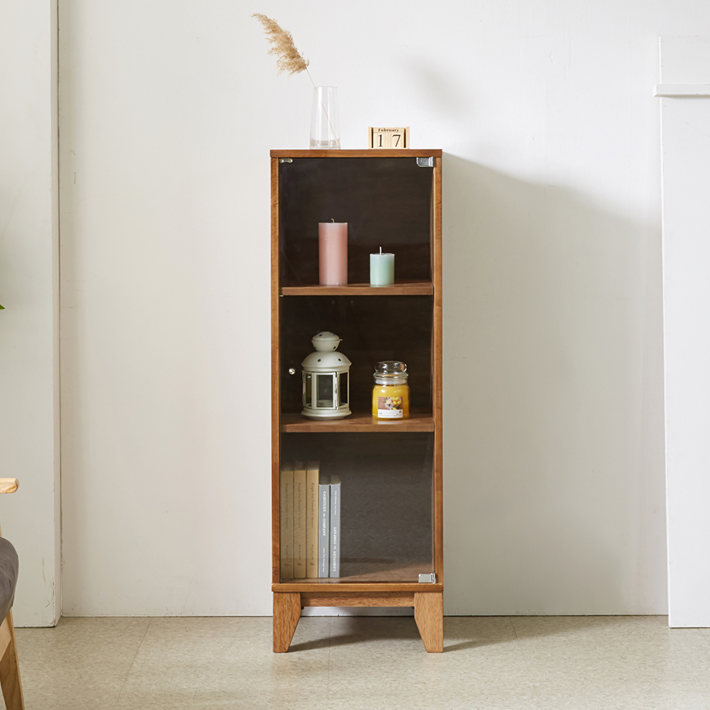 리피 원목 양주장 위스키 거실 장식장 와인 유리 미니 진열장