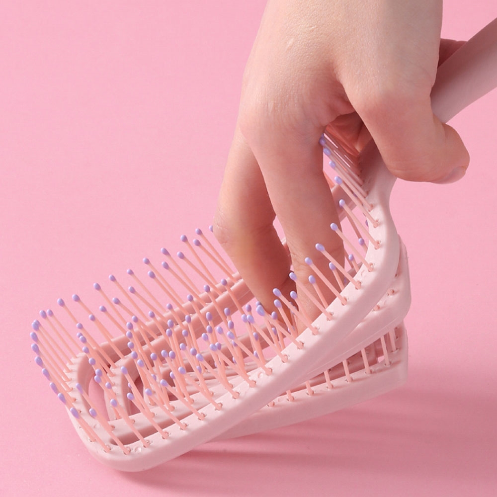 통풍 헤어 벤트 브러쉬 빗살 쿠션 볼륨 빗 무빙 브러시 - 상세 이미지 5