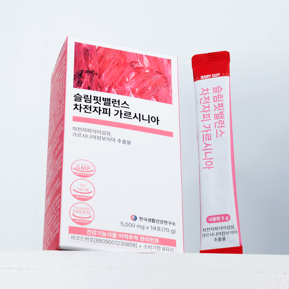 슬림핏밸런스 차전자피 가르시니아 체지방감소 식이섬유 건강기능식품 14포, 1개 - 상세 이미지 4