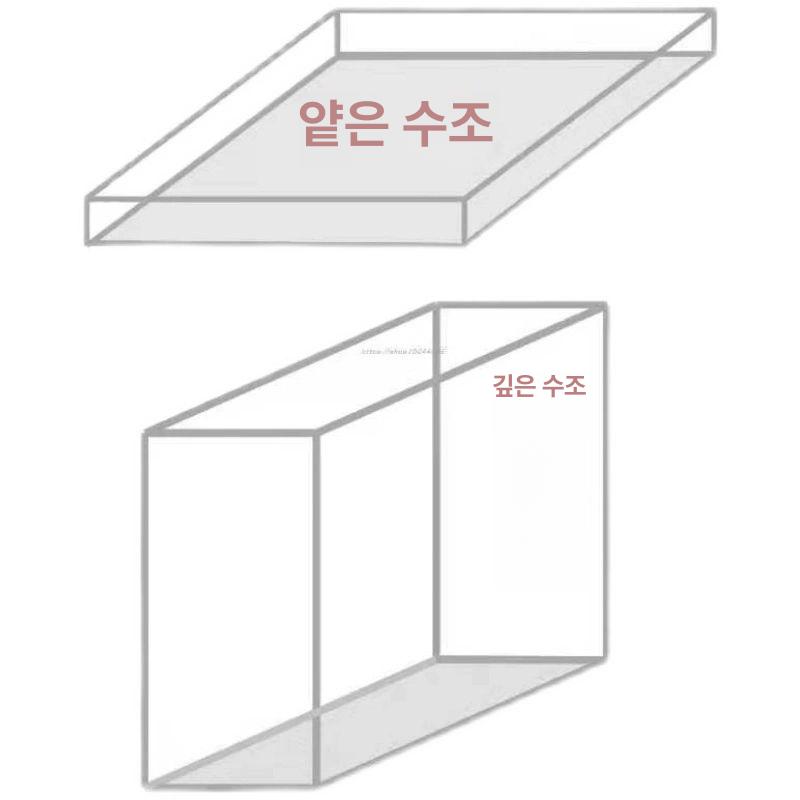 투명 아크릴 촬영 수조 특수 사진 스튜디오 수중 광고사진 어항 투명 60x60x5cm 이미지 6