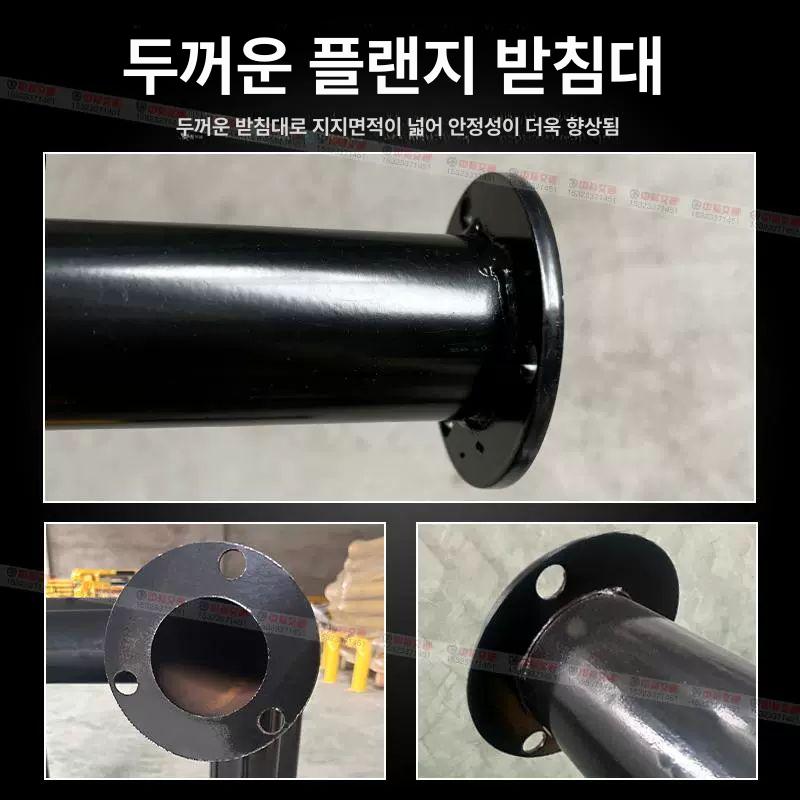 기둥 보호 볼라드 앙카식 사각 소화전 충돌방지 펜스 C형 단층 500x500x600x1.5 - 상세 이미지 3