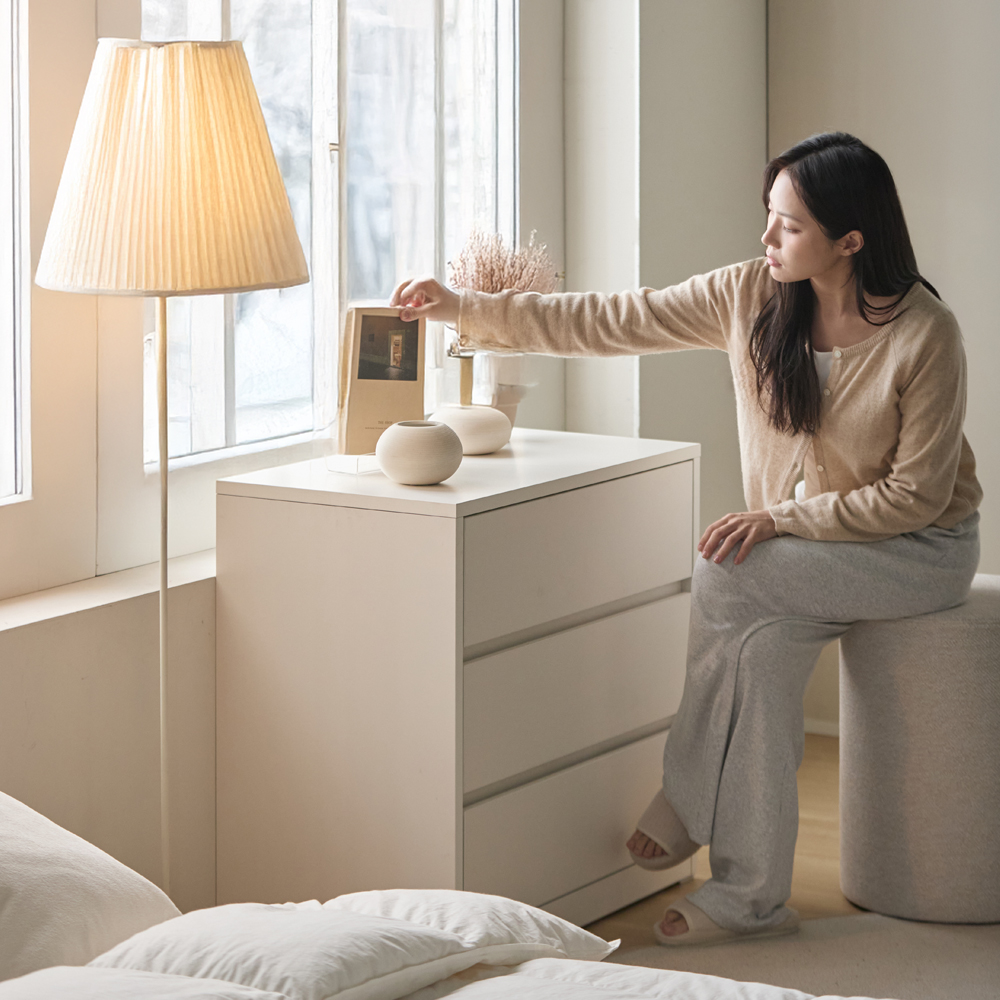 루아 드레스룸수납장 시스템옷장 드레스룸인테리어 높은형 1200mm, 3단, 화이트