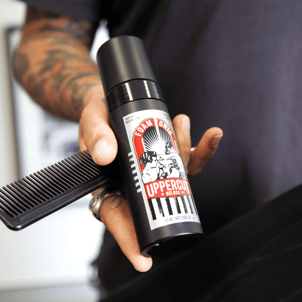 어퍼컷디럭스 바버샵 두피케어 헤어스타일링 그루밍 헤어 폼토닉 150ml 이미지 4