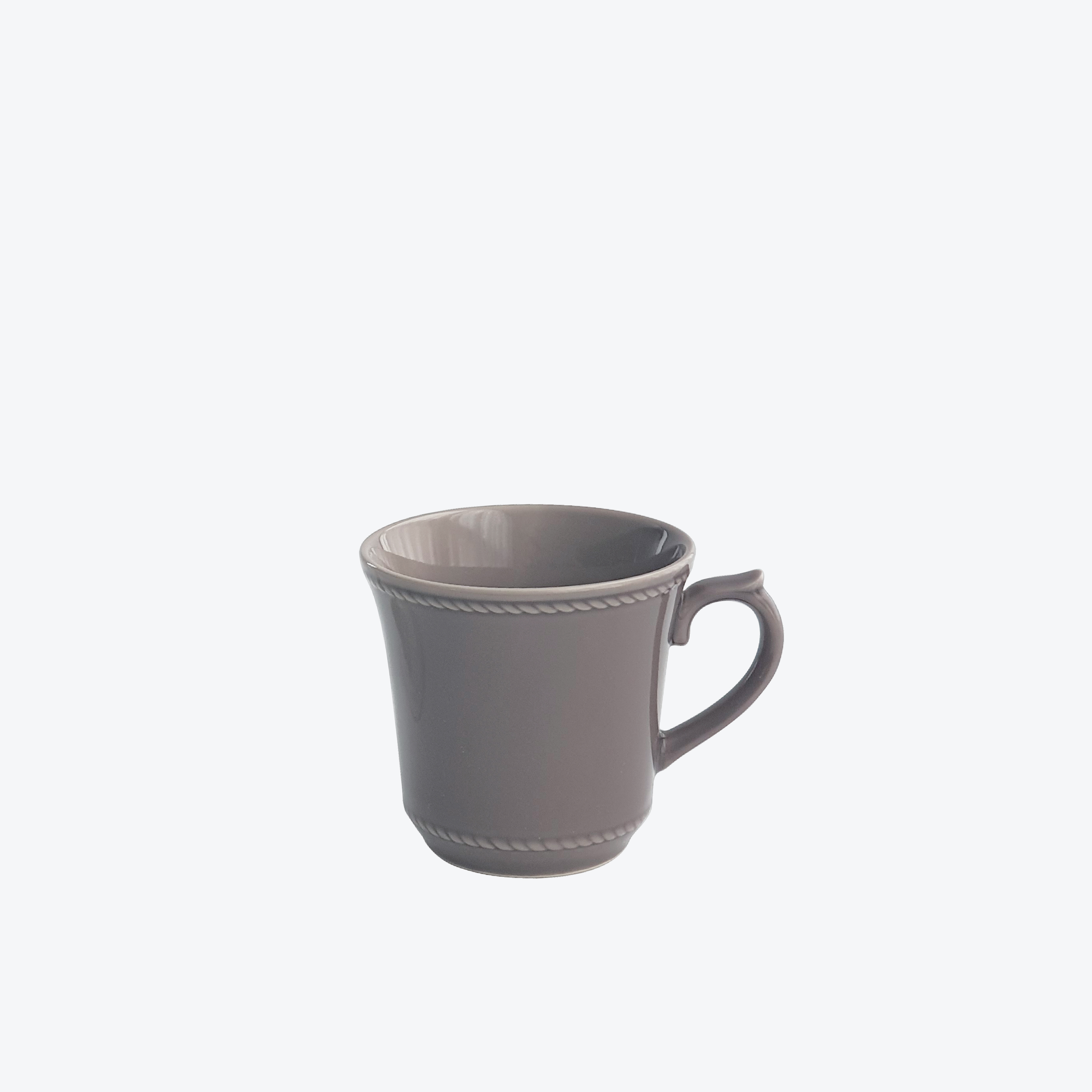 [에지리x마루신] 라코에나 도자기 머그컵 커피잔 350ml, 샌드그레이 - 상품 이미지