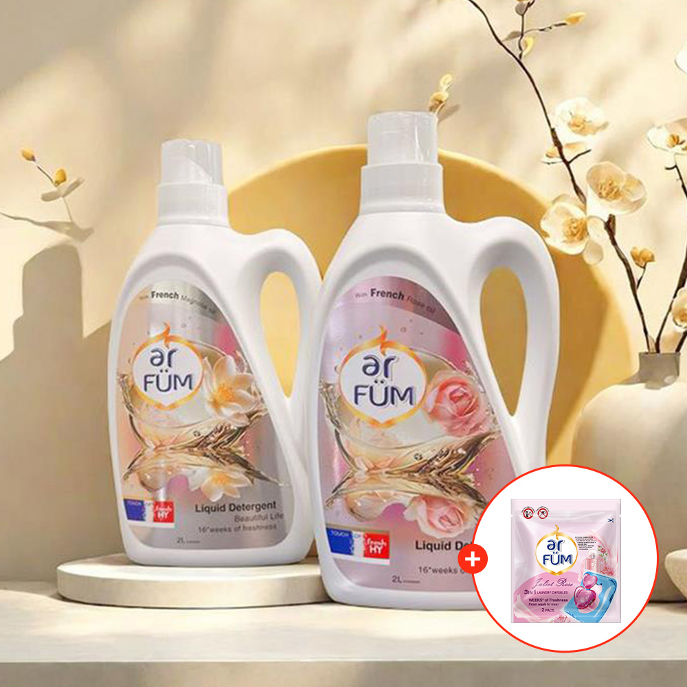 아로퓸 가든 컬렉션 액체 세탁세제 2L+2L(뷰티풀라이프+로얄로즈),캡슐세제 2개입 증정