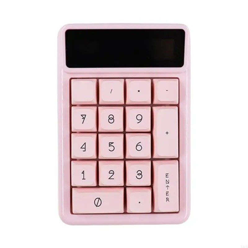 X9FB KM17 컴퓨터 Numpad 기계식 숫자 키보드 계산기 기능 17 키 어스 옐로우 - 상세 이미지 3