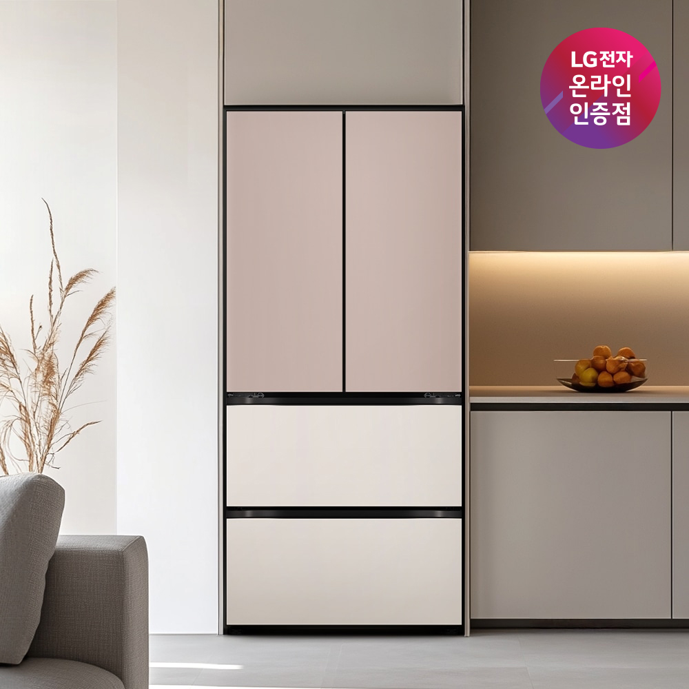 LG 디오스 오브제컬렉션 김치톡톡 Fit & Max Z484GAG123S (글라스/아몬드+토프) 빌트인
