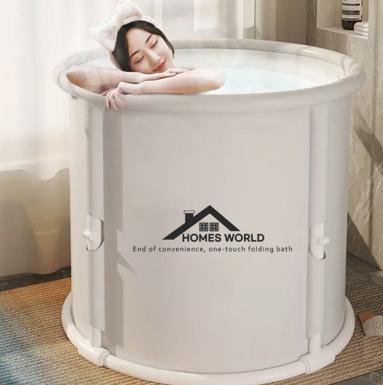 원터치 접이식 욕조 반신 욕조 이동식 간이 가정용