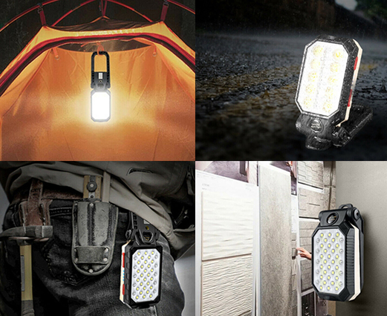 휴대용 재난 손전등 EDC 작업용 작업등 써치라이트 후레쉬 LED - 상품 이미지