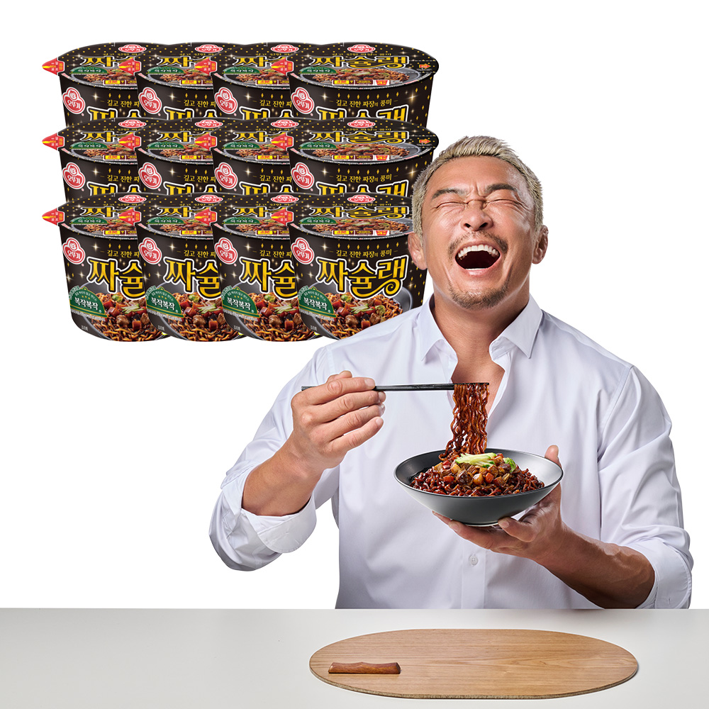 오뚜기 짜슐랭 큰컵라면 125g, 12개 - 상품 이미지