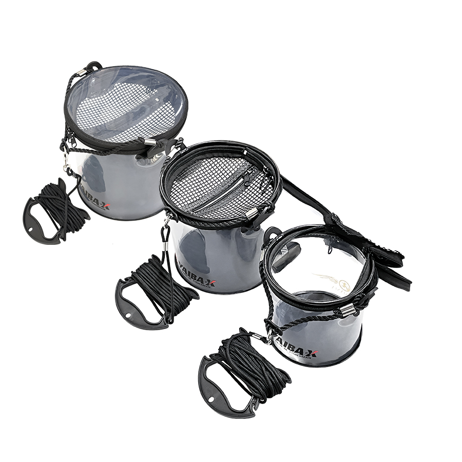 야이바엑스 플러스 원형 투명 두레박 15cm 18cm 21cm 문어 쭈꾸미 갑오징어 살림통 - 상세 이미지 3