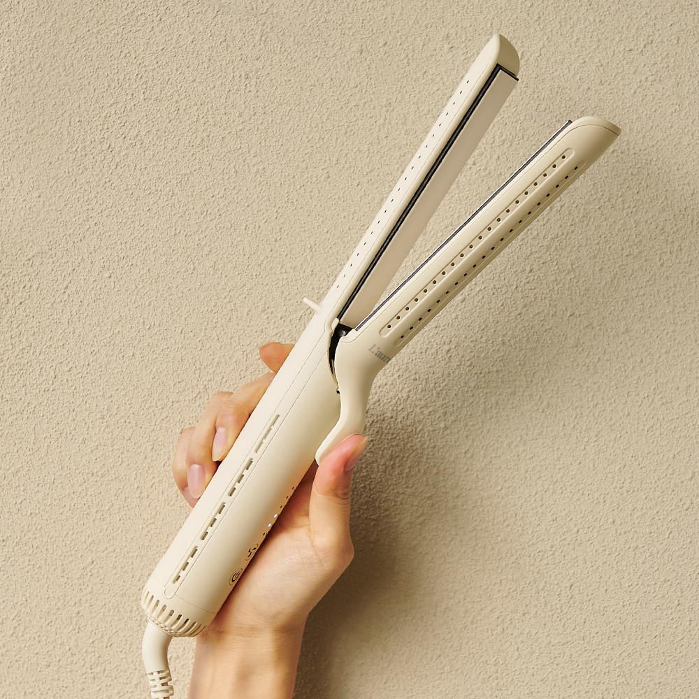 라우룸 쿨링랩 봉 고데기 쿨링펌 이용실 전문가용 고데기 뿌리볼륨 매직기 바닐라베이지