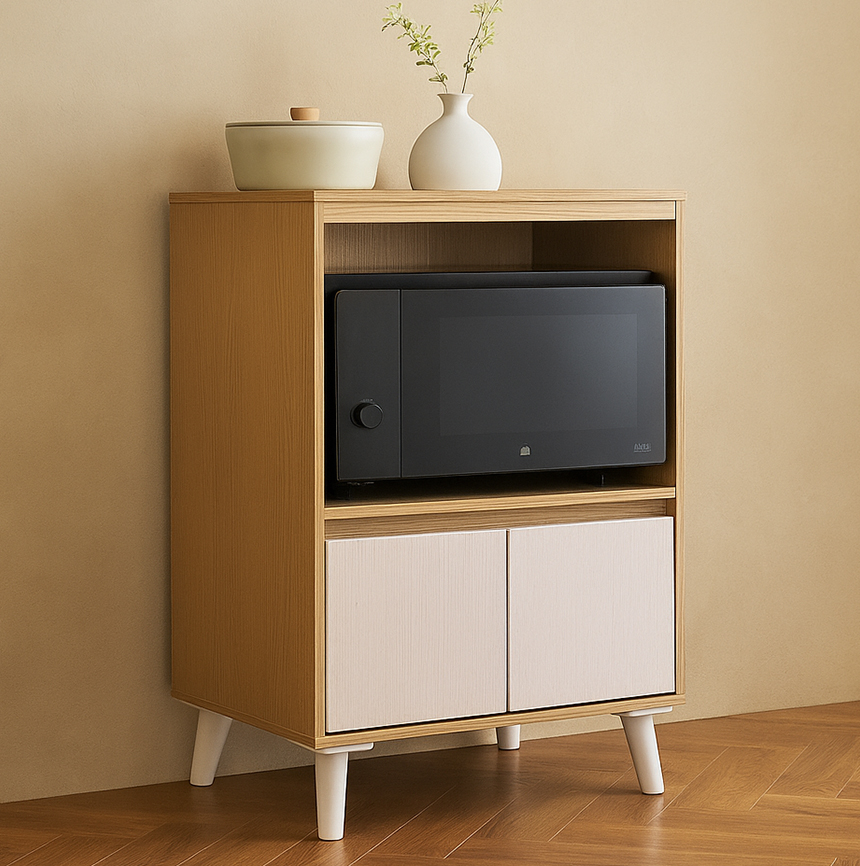 전자렌지수납장 600 밥솥 다이 전자레인지 선반 에어프라이어 선반