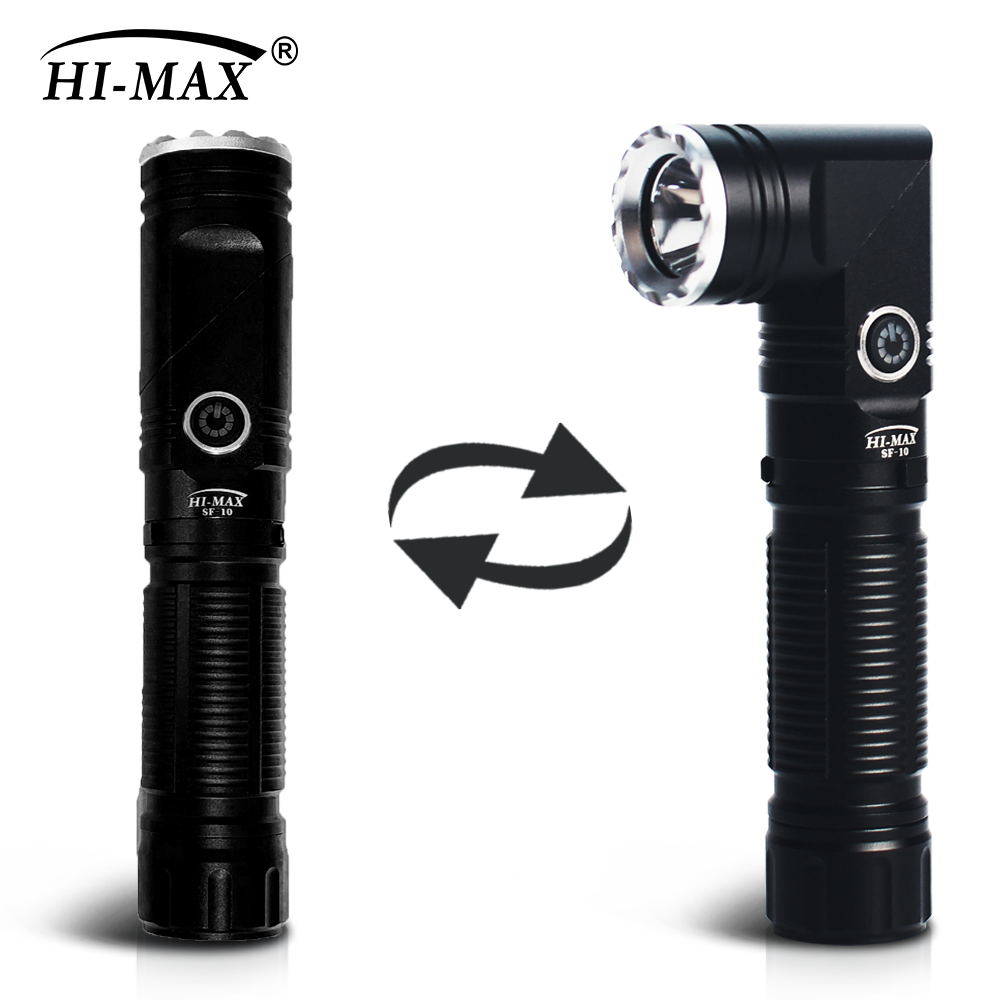 하이맥스 SF-10 손전등 풀세트 ㄱ자랜턴 고성능 군용 후레쉬 캠핑랜턴 1회충전 장시간사용