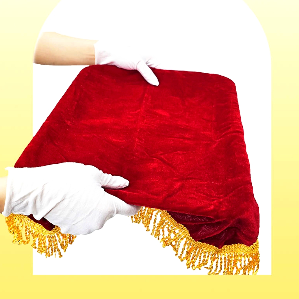 골드수술 시상식벨벳천 수상트로피받침커버 벨벳수반커버 50x39cm - 메인 이미지