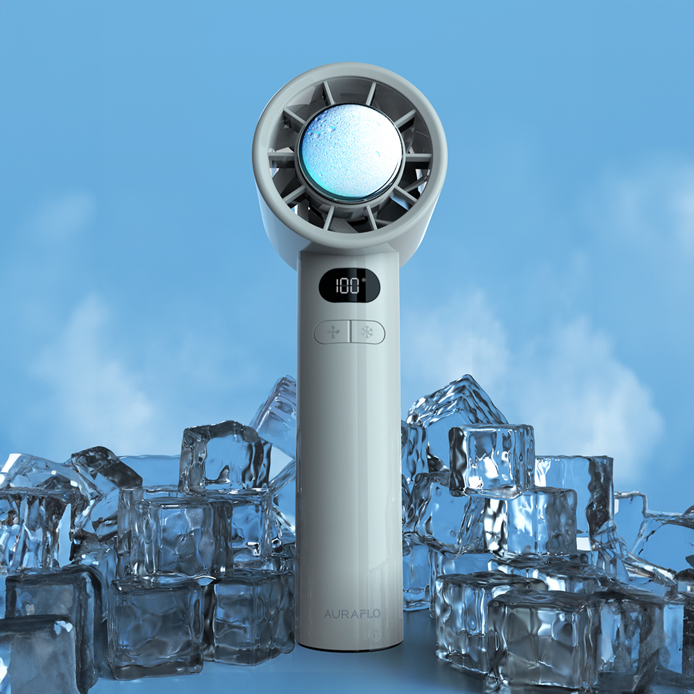 아우라플로 에어컨 100단 냉각 충전기 캠핑 터보 휴대용 무선 제트팬 캠핑 미니 손 선풍기