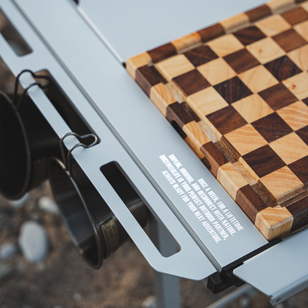 원스위크라이프 캠핑 IGT 접이식 테이블 L, 실버