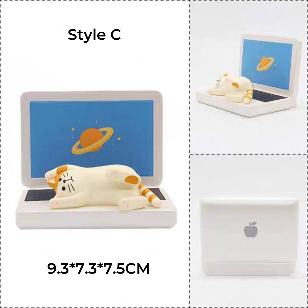 [4Style] 고양이 모양 스마트폰 거치 인테리어 소품 - 상세 이미지 4
