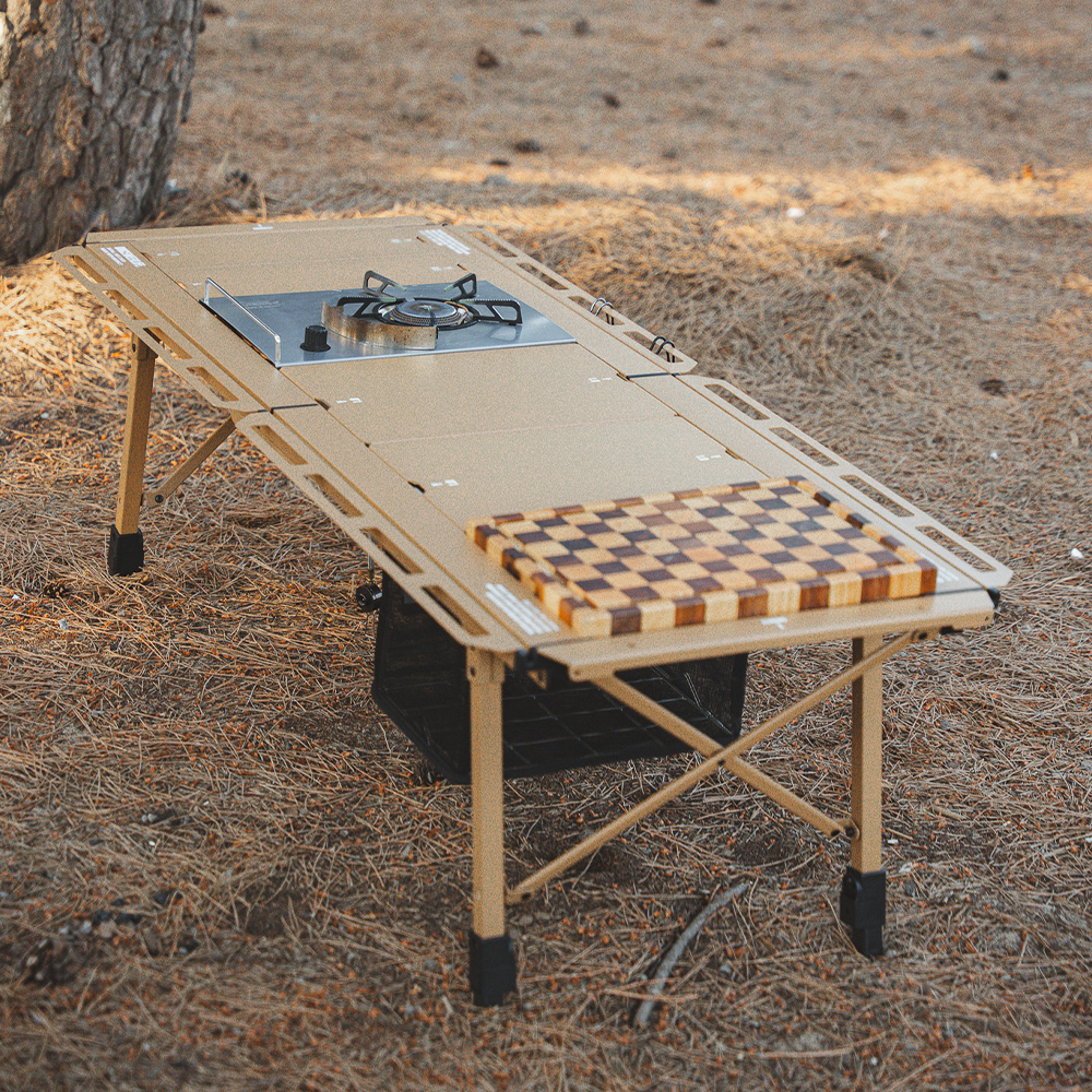 원스위크라이프 캠핑 IGT 접이식 테이블 L, 베이지