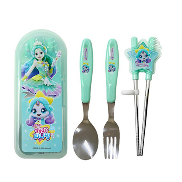 초롱핑 수저세트 교정 젓가락 티니핑 유아 어린이집 올인원 - 상세 이미지 3