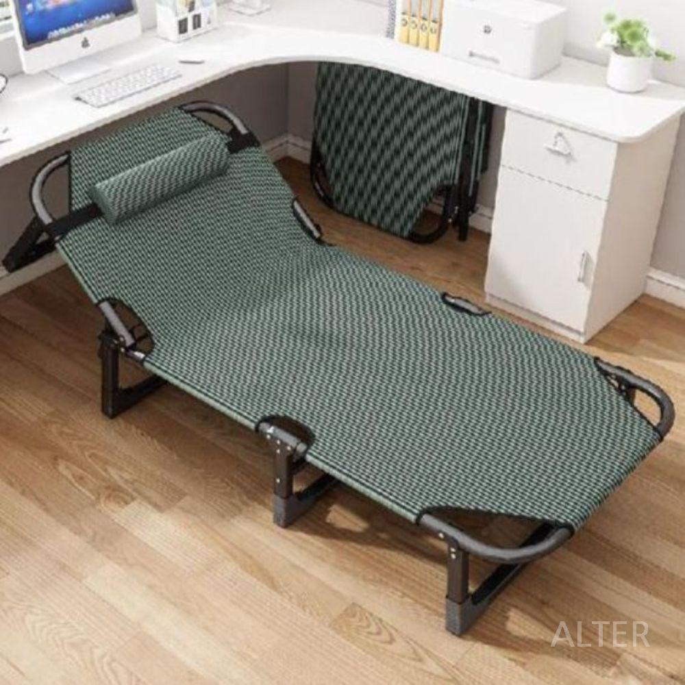 낮잠 접이식 간이 침대 회사용 리클라이너 간의 사무실 좁은 공간 스트라이프 68cm - 상세 이미지 3