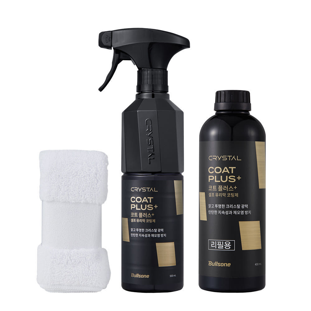 [불스원]뉴 크리스탈 코트플러스 광택제 500ml+리필 400ml+극세사융 - 상세 이미지 2