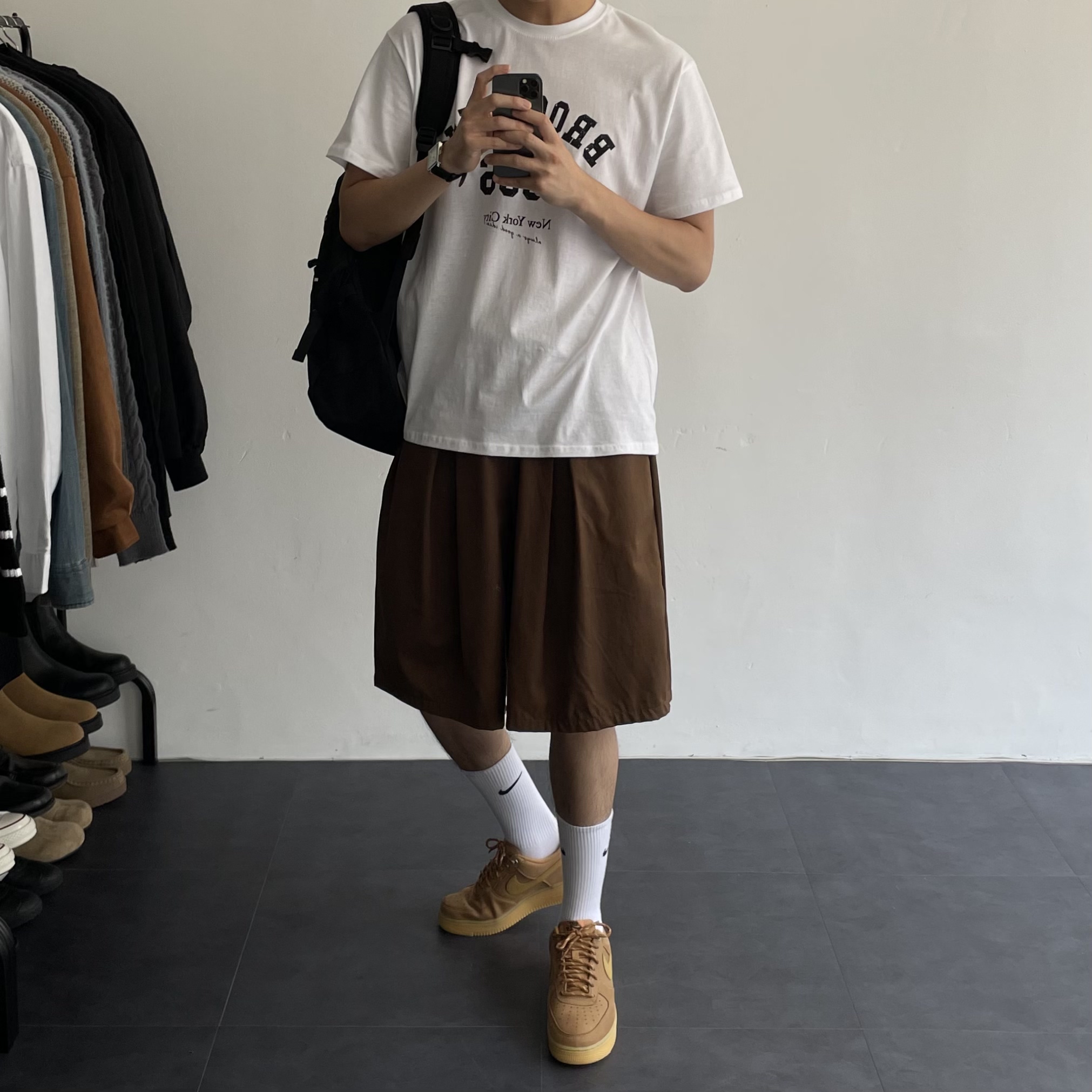 남자버뮤다팬츠 벌룬팬츠 남자면반바지 - 상세 이미지 4