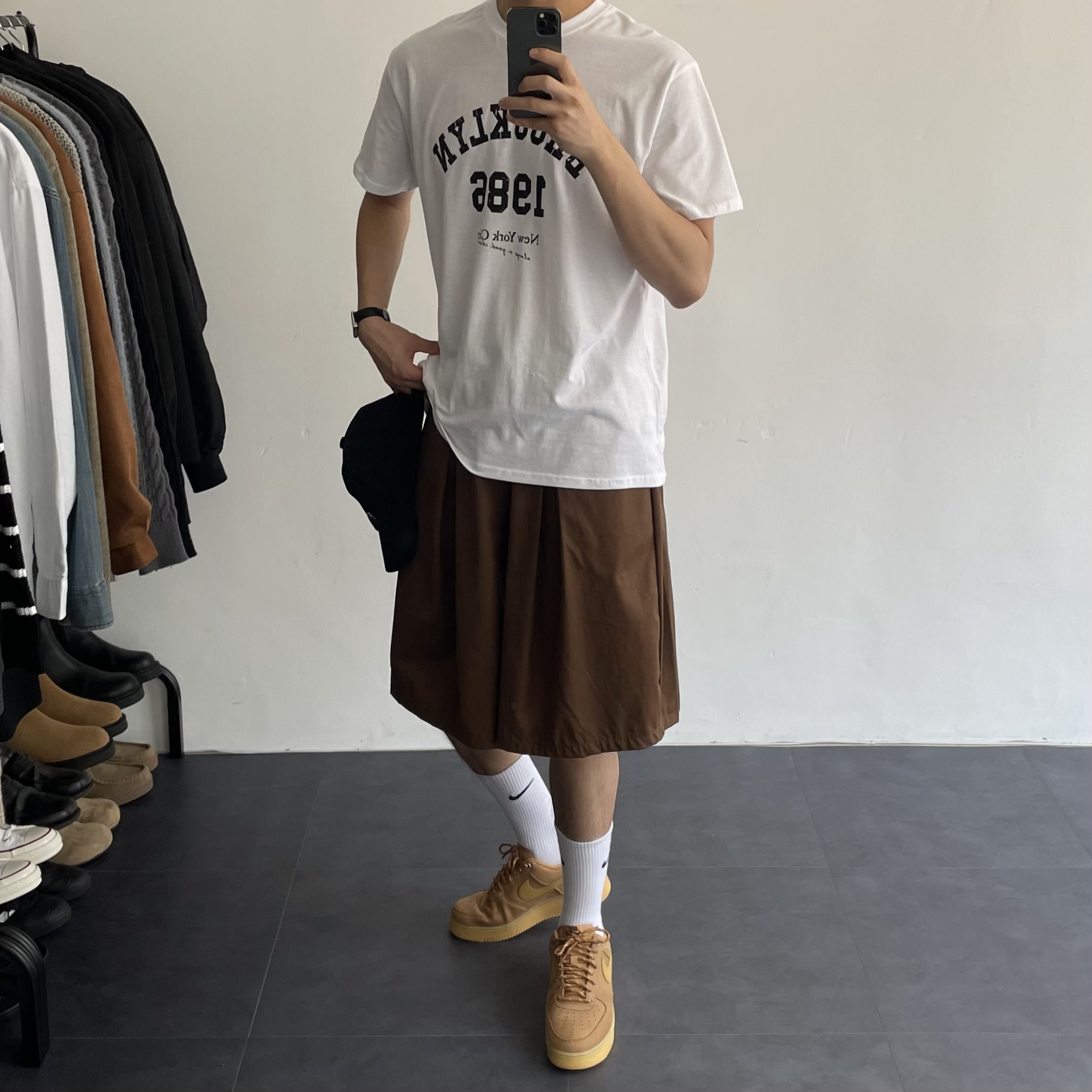 남자버뮤다팬츠 벌룬팬츠 남자면반바지 - 상세 이미지 5