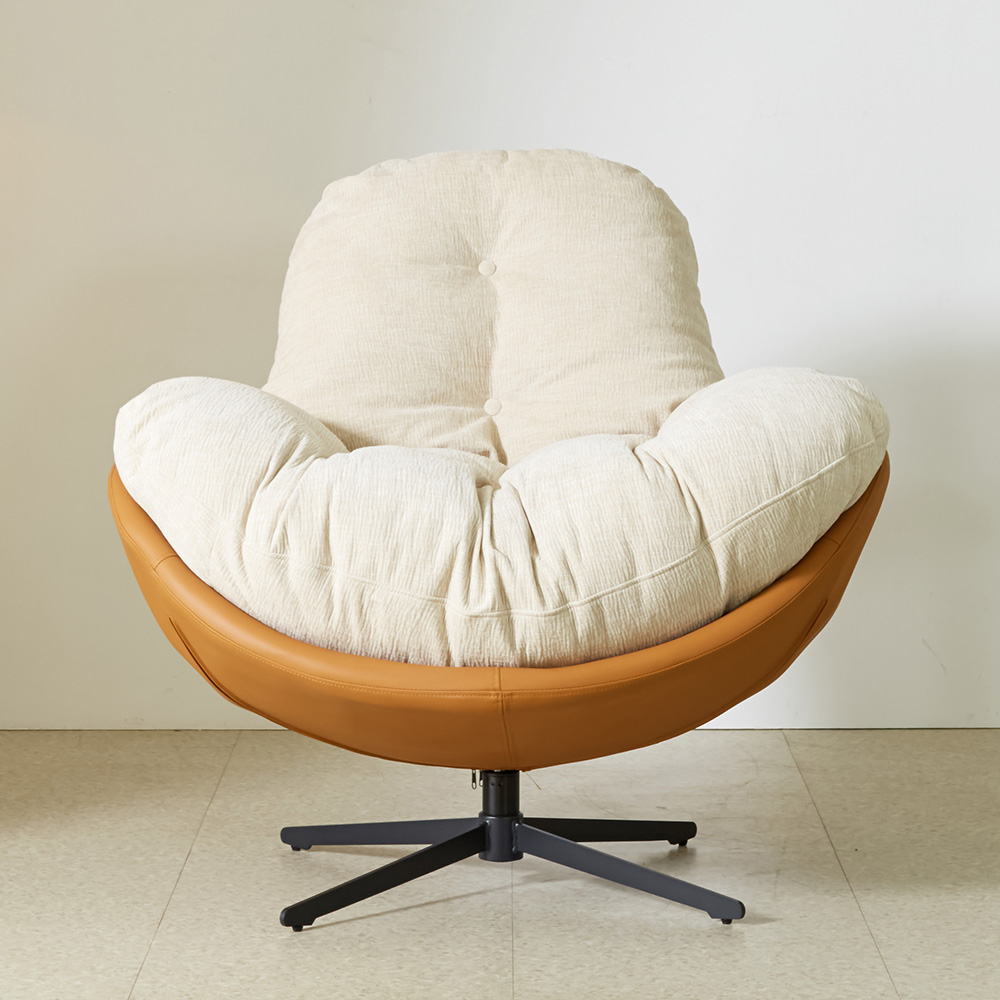 스코나 버나드 릴렉스 회전 체어 패브릭 1인 소파 리클라이너 안락의자