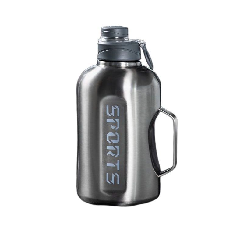스텐 헬스텀블러 대용량 운동물통 스포츠물병 실버 1.5L - 메인 이미지