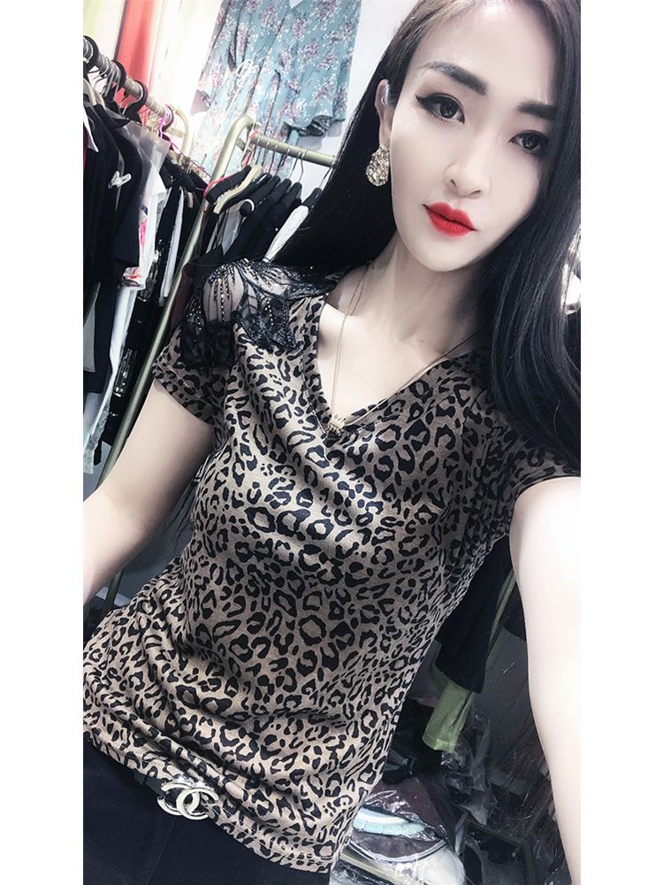라틴 사교 댄스복 댄스상의 반팔 라인 공연복 방송 여성 왈츠 - 상세 이미지 5