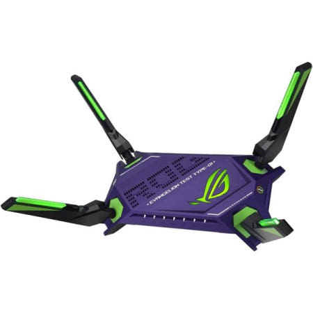 [해외]ASUS ROG 랩처 GT-AX6000 EVA 에디션 듀얼 밴드 WiFi 6 게이밍 라우터, 2.5G WAN/LAN 포트, WAN 집계, 트리플 레벨 게임 가속, 아이메시