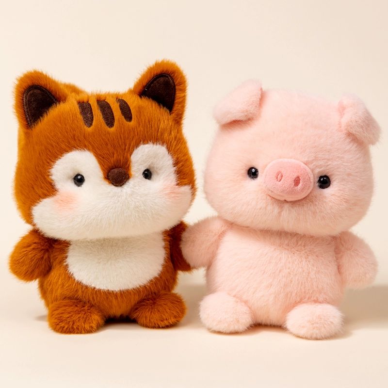 코끼리인형 여우 곰 돼지 귀여운 동물인형 봉제인형 바디필루우 1.곰 - 상세 이미지 4